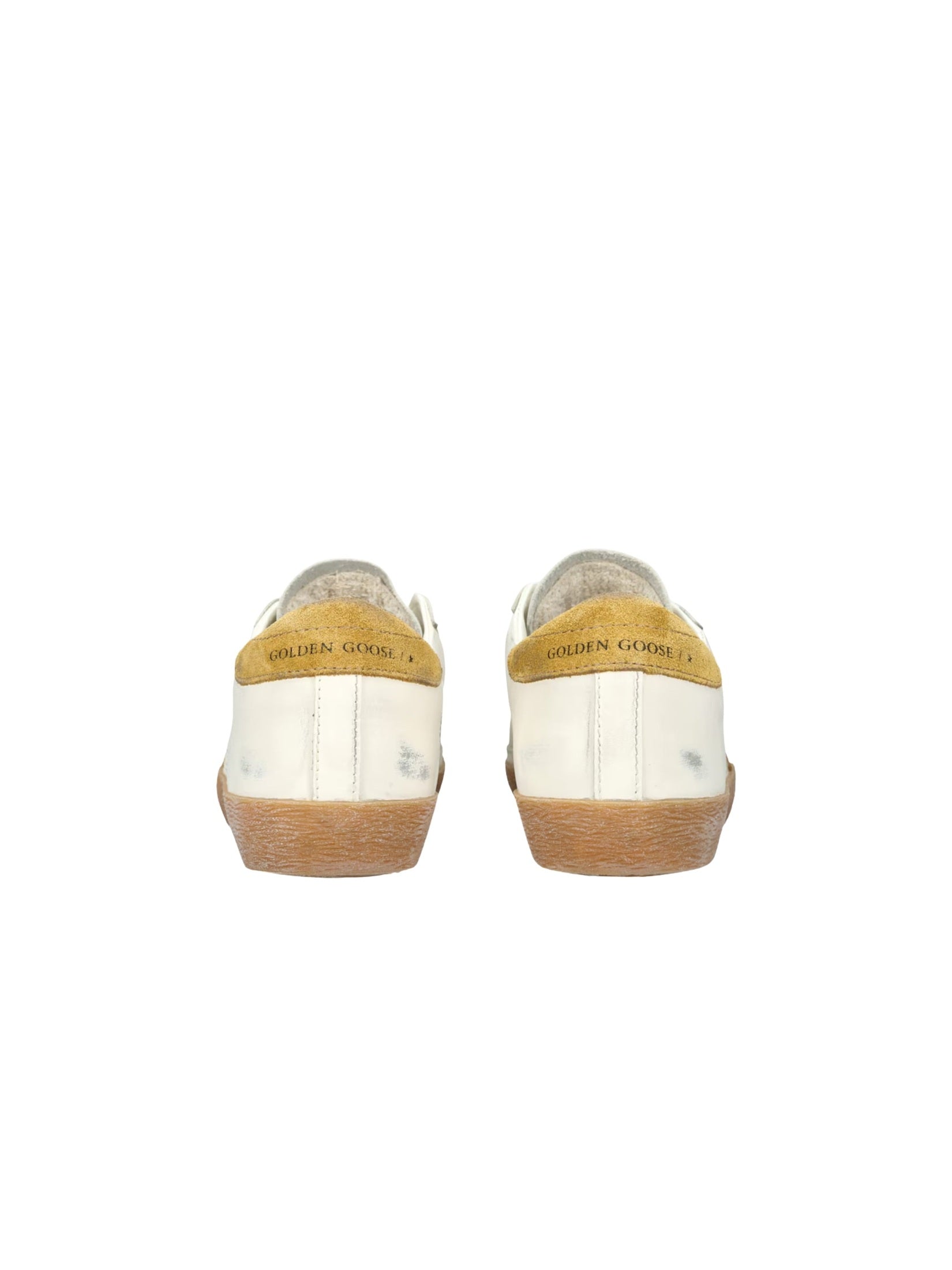 Super star leather upper toe and tongue suede star and heel