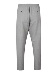 Wool silk linen drawcord pants