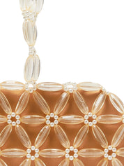 Honey musturd & ivory tebea clutch