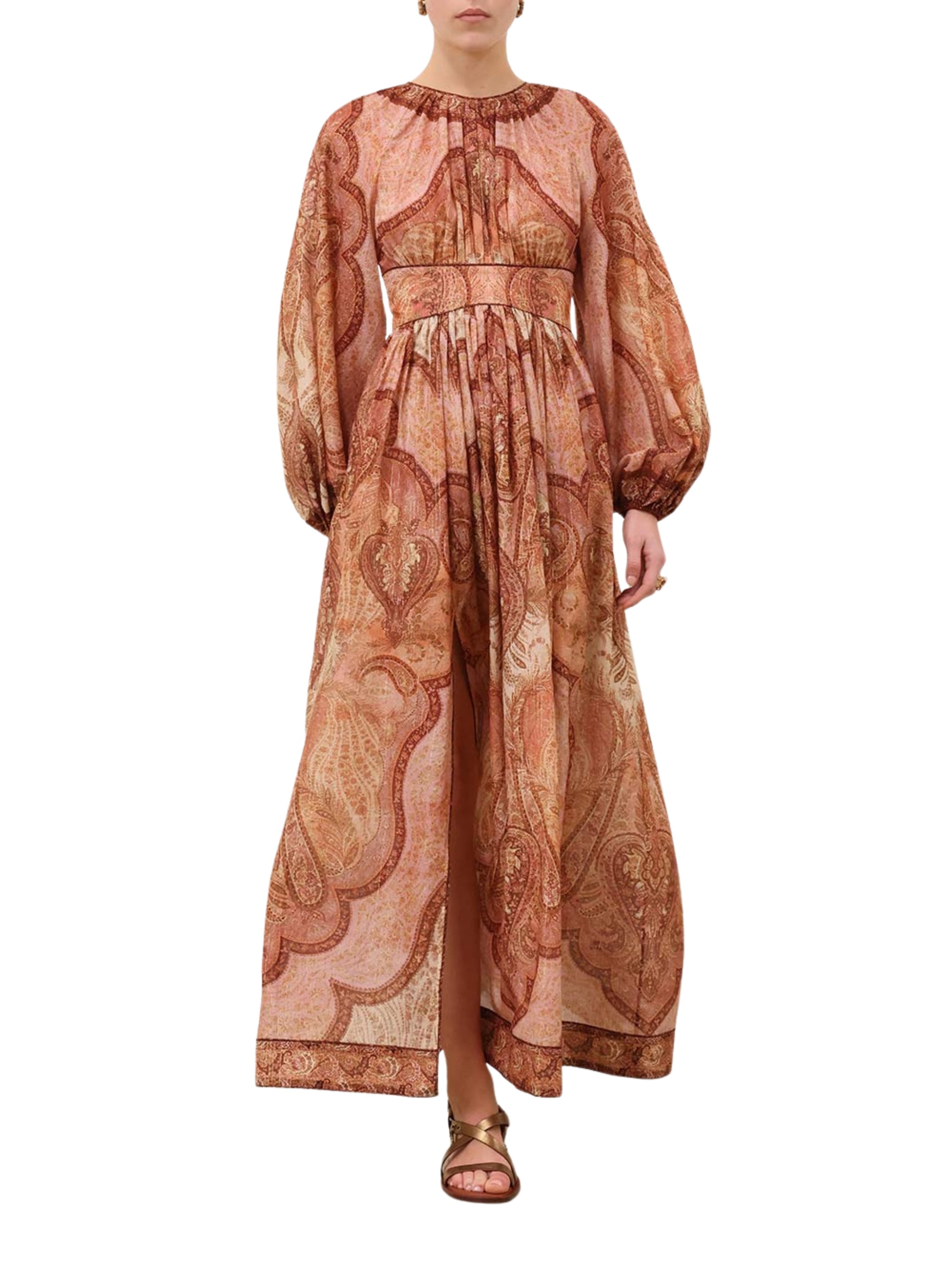 Wanderlust long sleeve midi