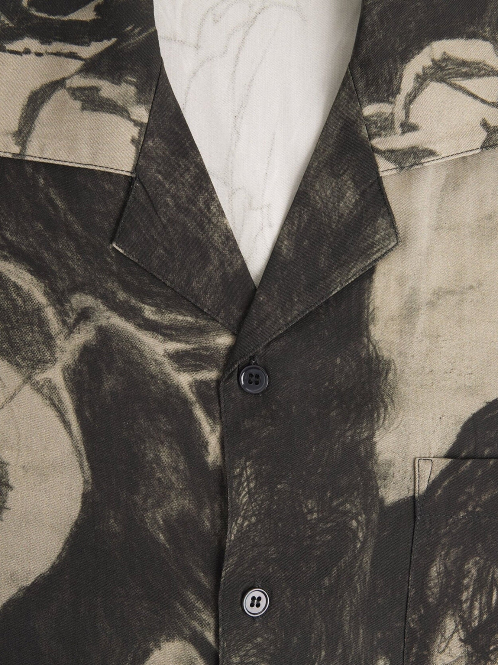 Extrovert camp collar shirt beige