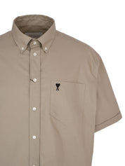 Embroidered boxy short sleeve shirt