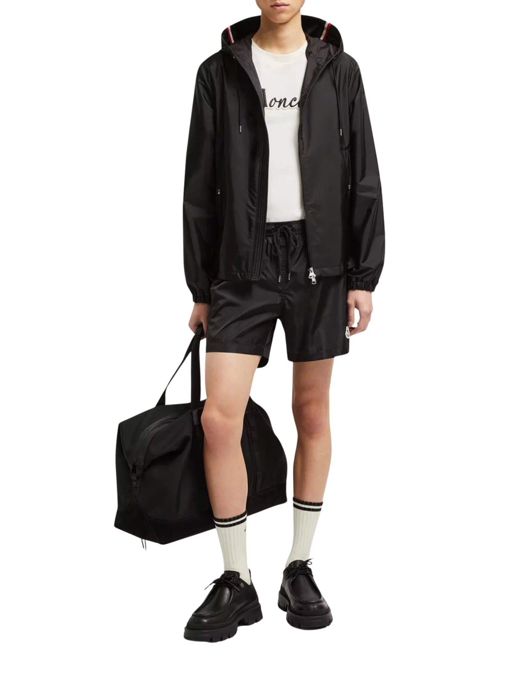 Logo patch swim shorts