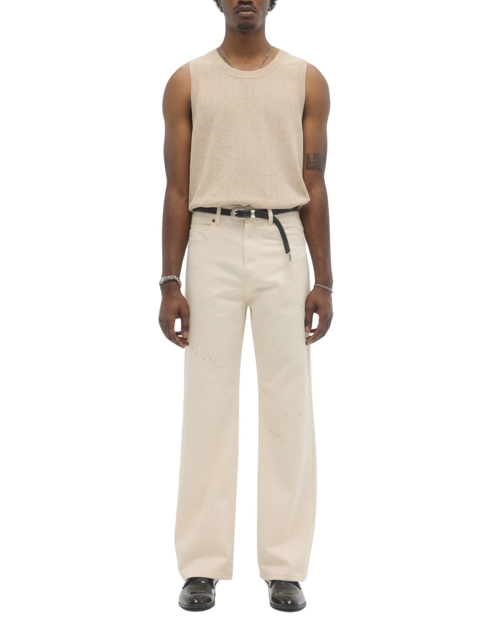 Jerk bootcut jeans beige