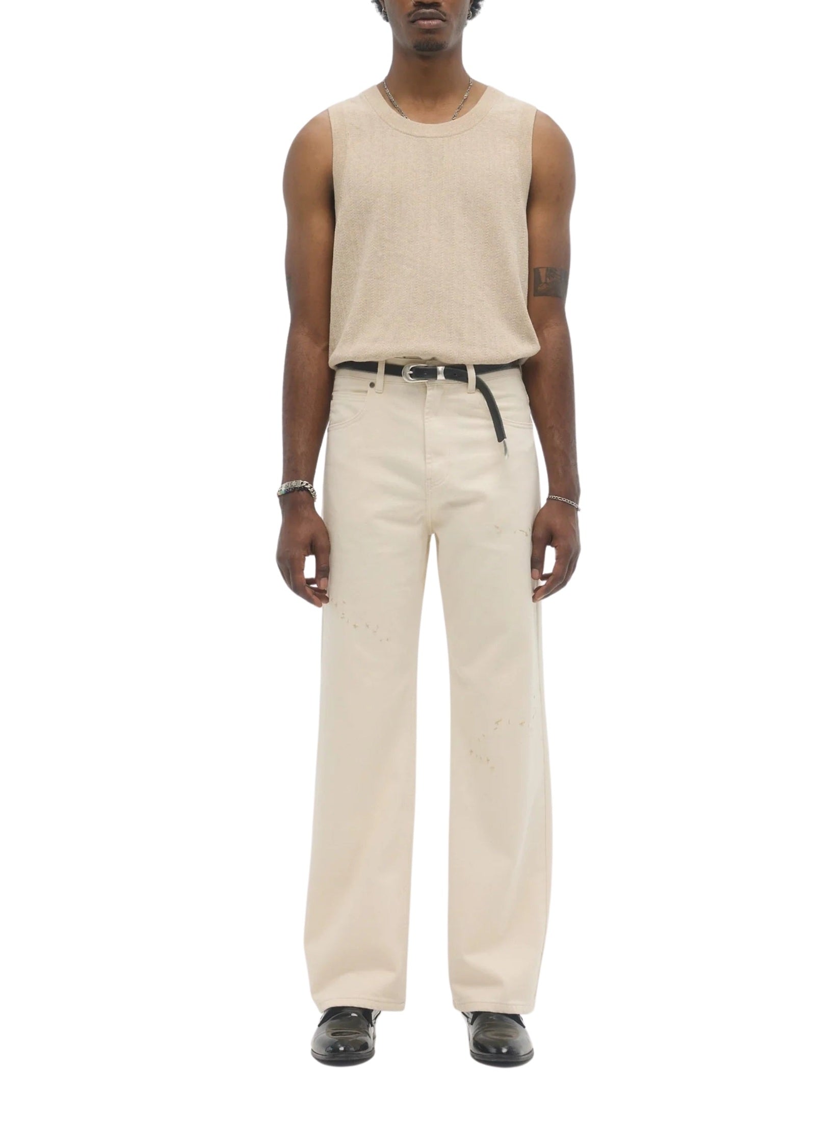 Jerk bootcut jeans beige