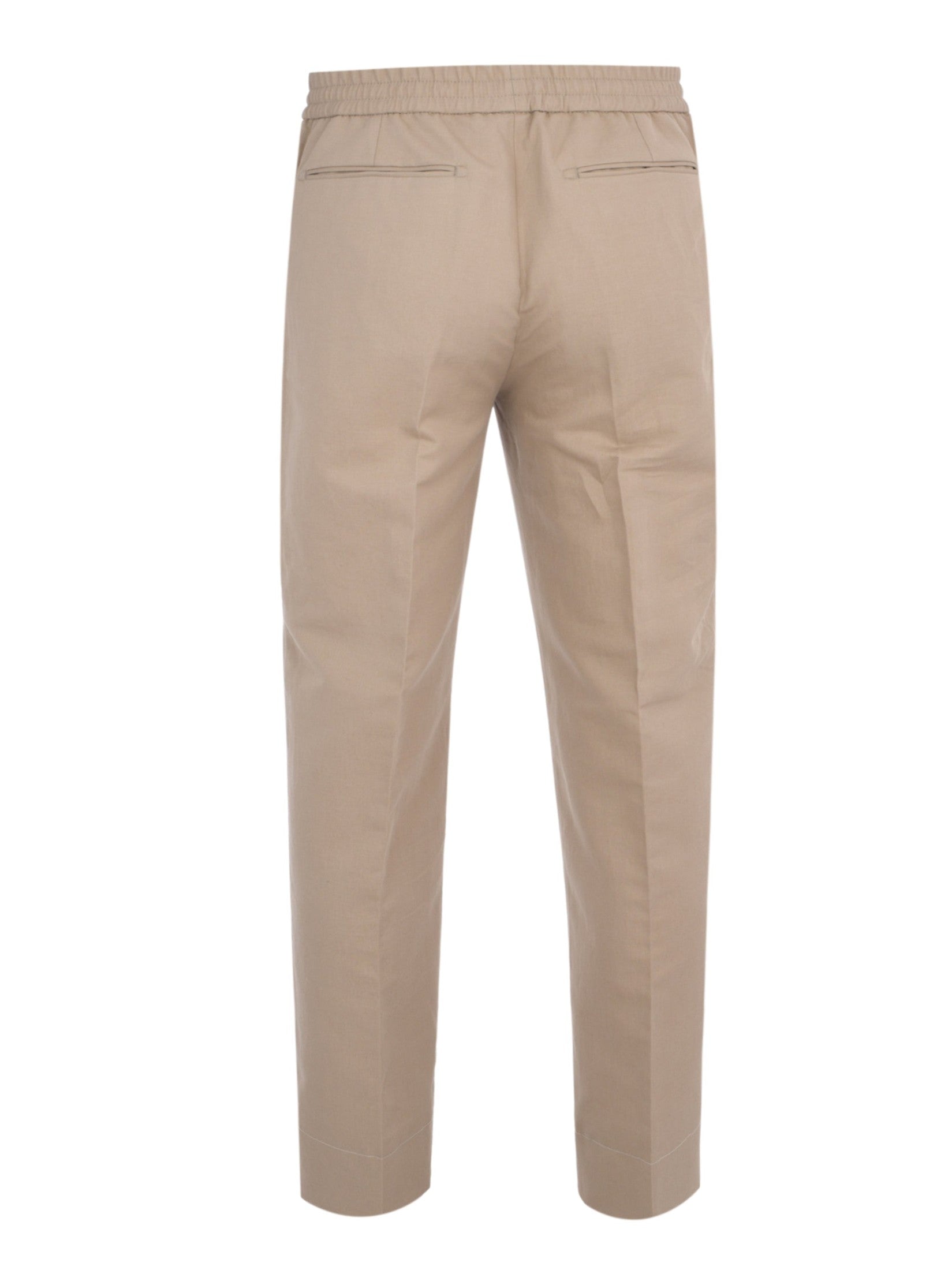 Mid-Rise Straight-Leg Trousers