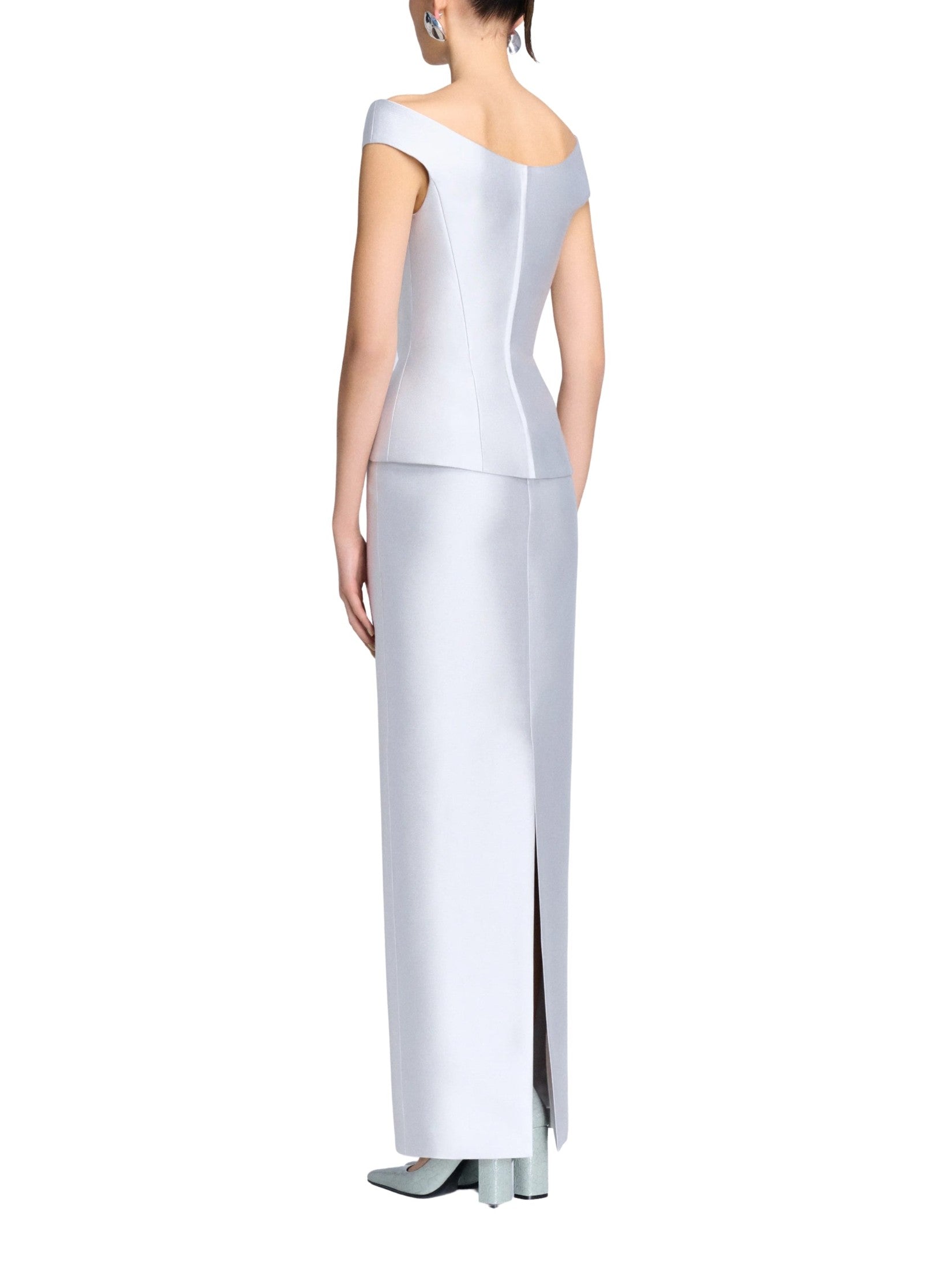The Pieta Maxi Dress in Platinum