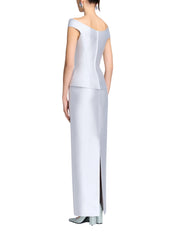 The Pieta Maxi Dress in Platinum