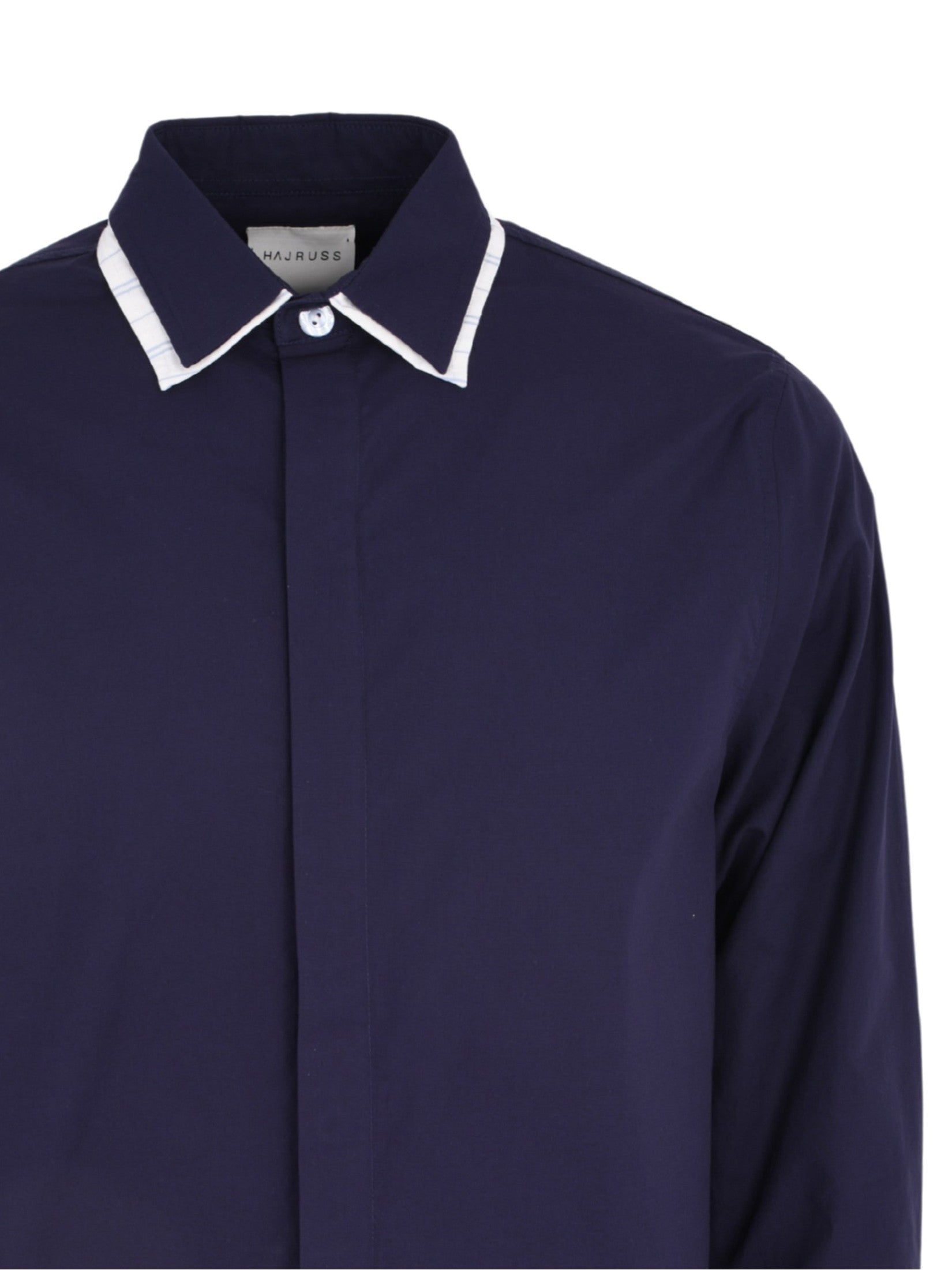 Navy double stripes shirt