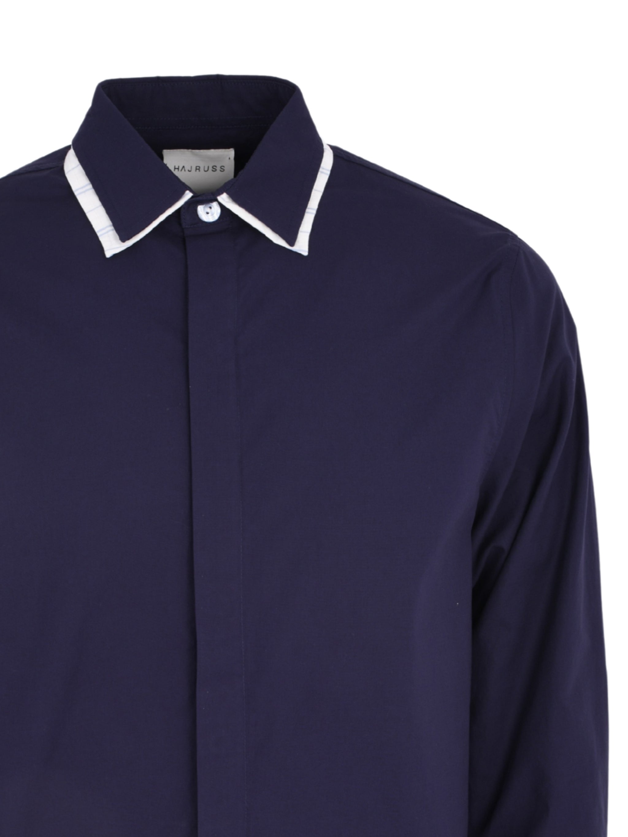 NAVY DOUBLE STRIPES SHIRT