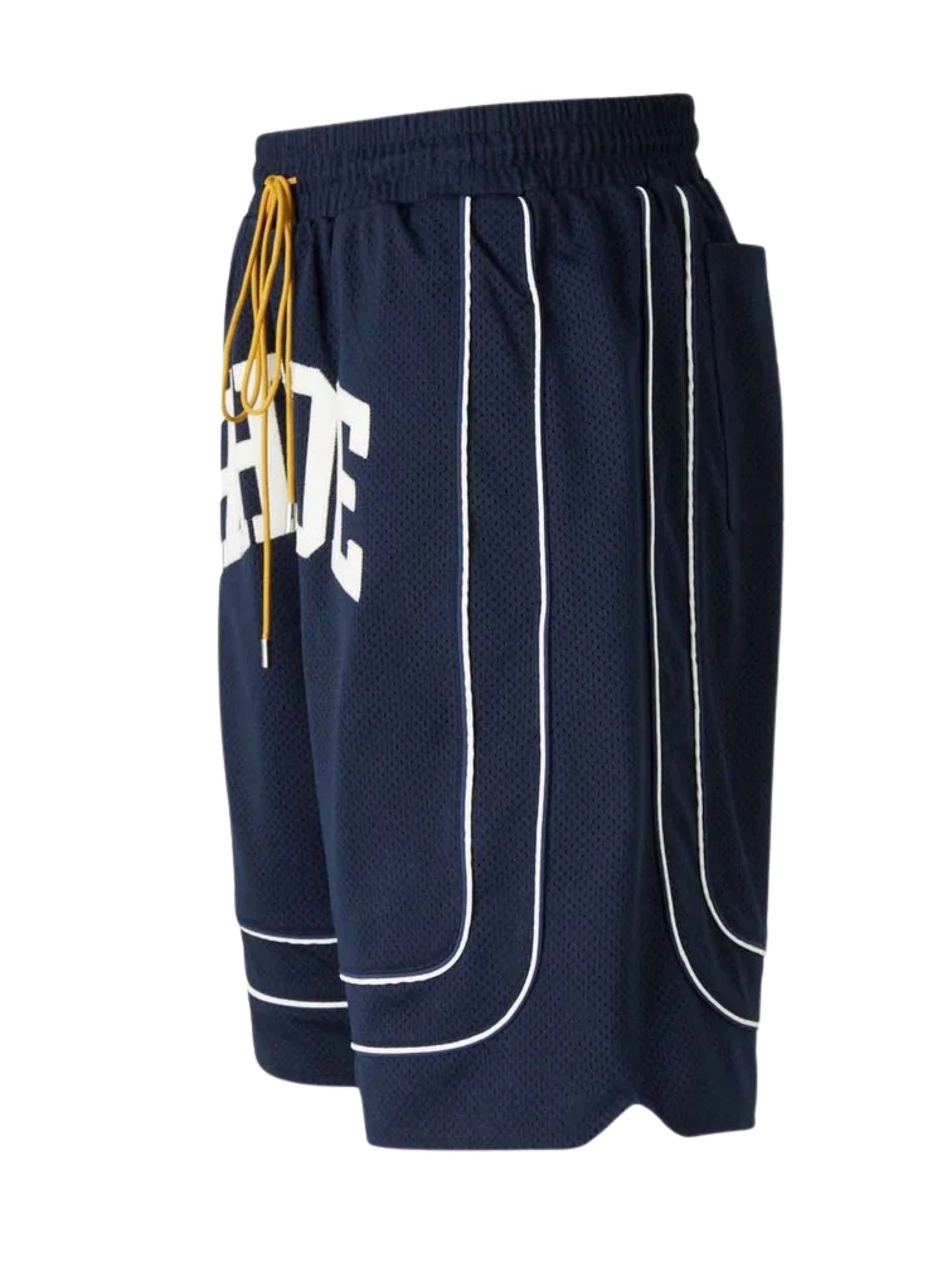 Baggy collegiate logo short