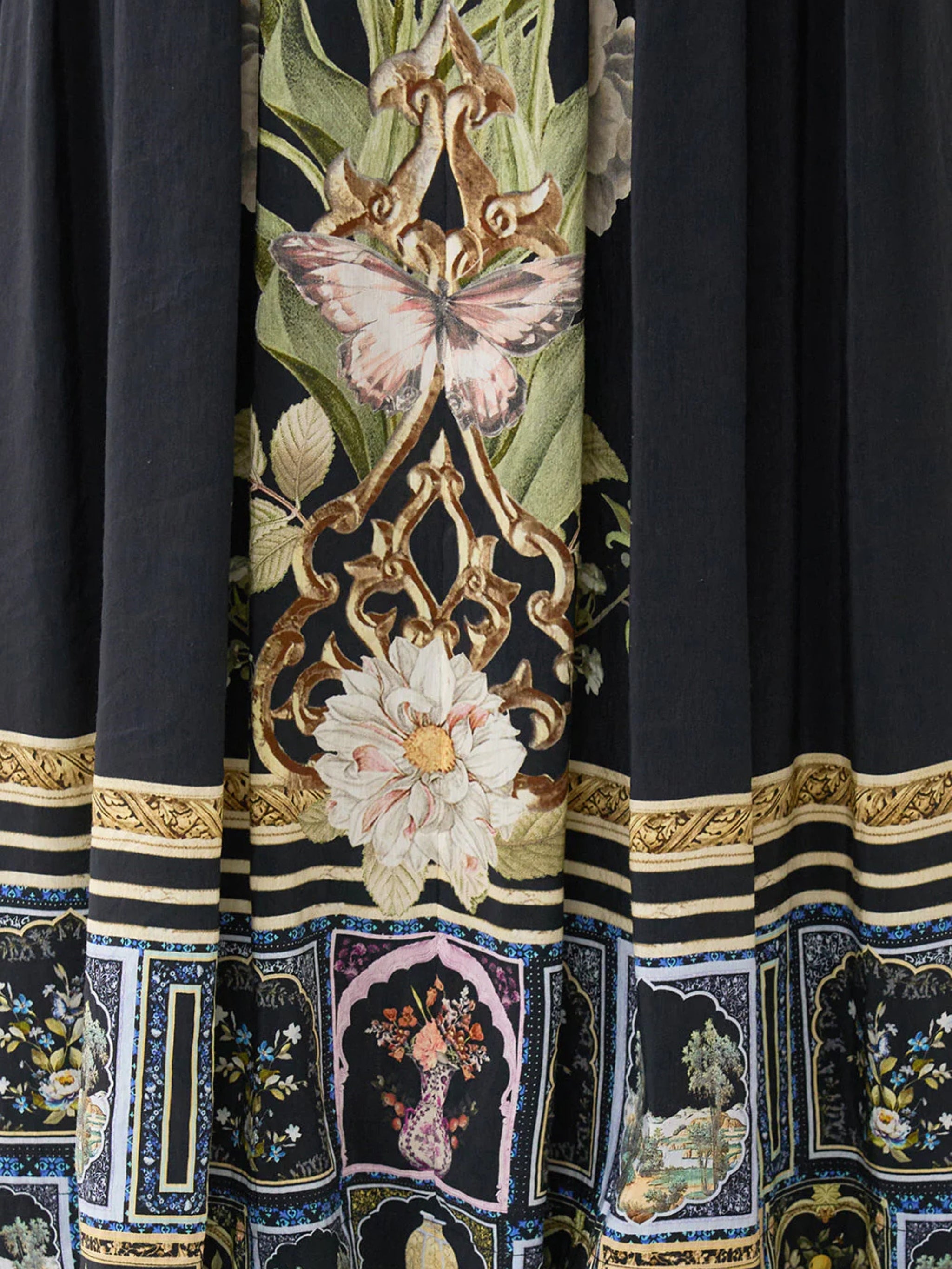 Corset waist maxi skirt