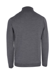 LONG SLEEVES TURTLE NECK HALF ZIPPER MEN'S SWEATER