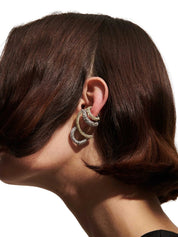 MARISA PAVE TWO TONE HOOP