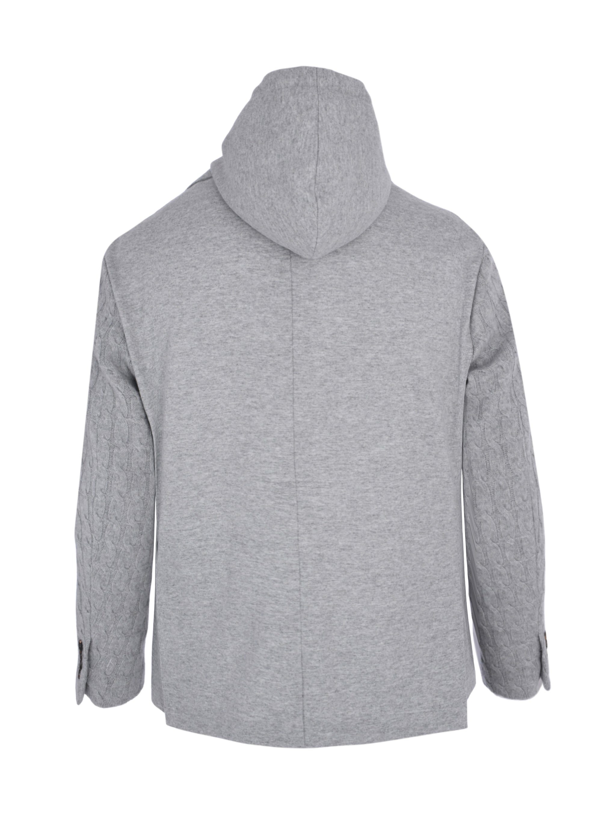 HOODED SINGLE BREASTED JACKET