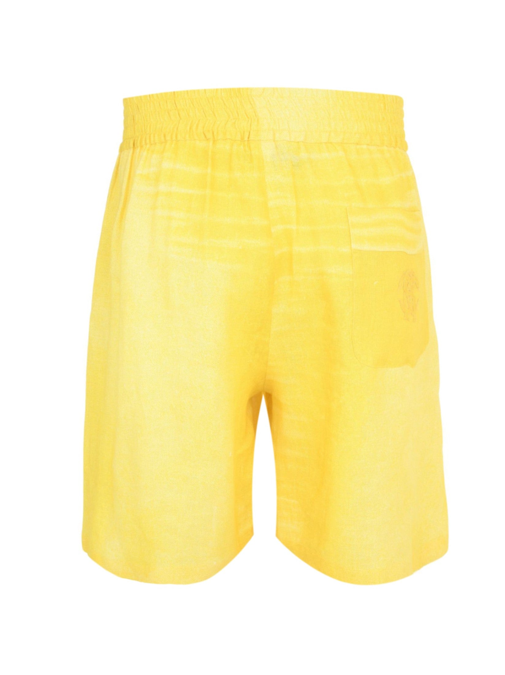 Elastic-waistband shorts