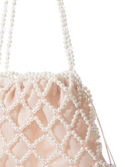 Ivory & light peach belle shoulder bag