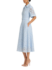 Deanna s/s belted midi dress
