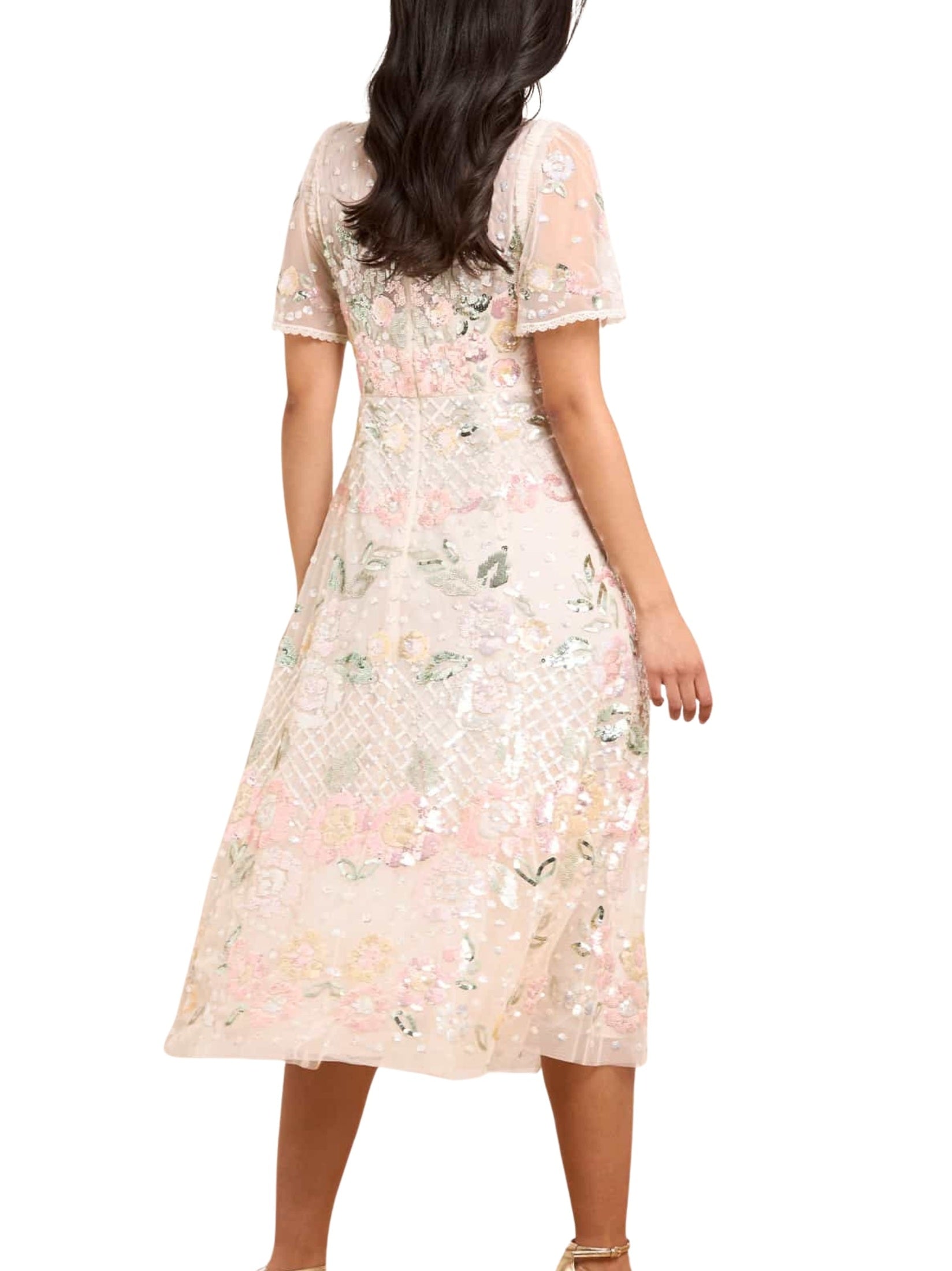 Rosalie short sleeve ballerina dress