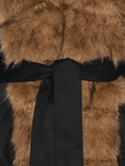 Faux fur collar jacket
