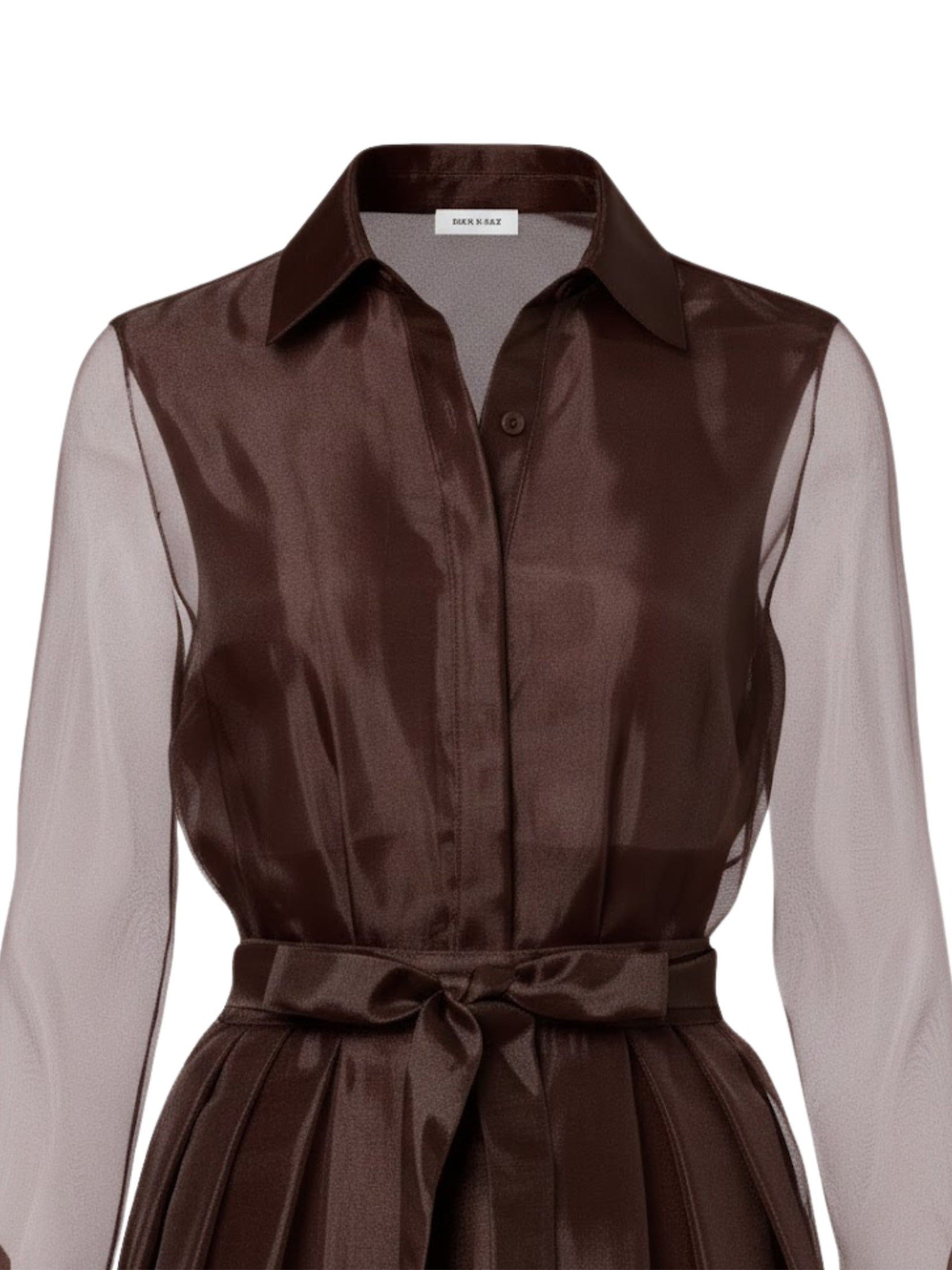Montgomery l/s button up midi dress