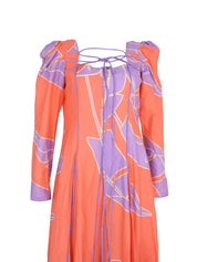 Memash dress orange purple