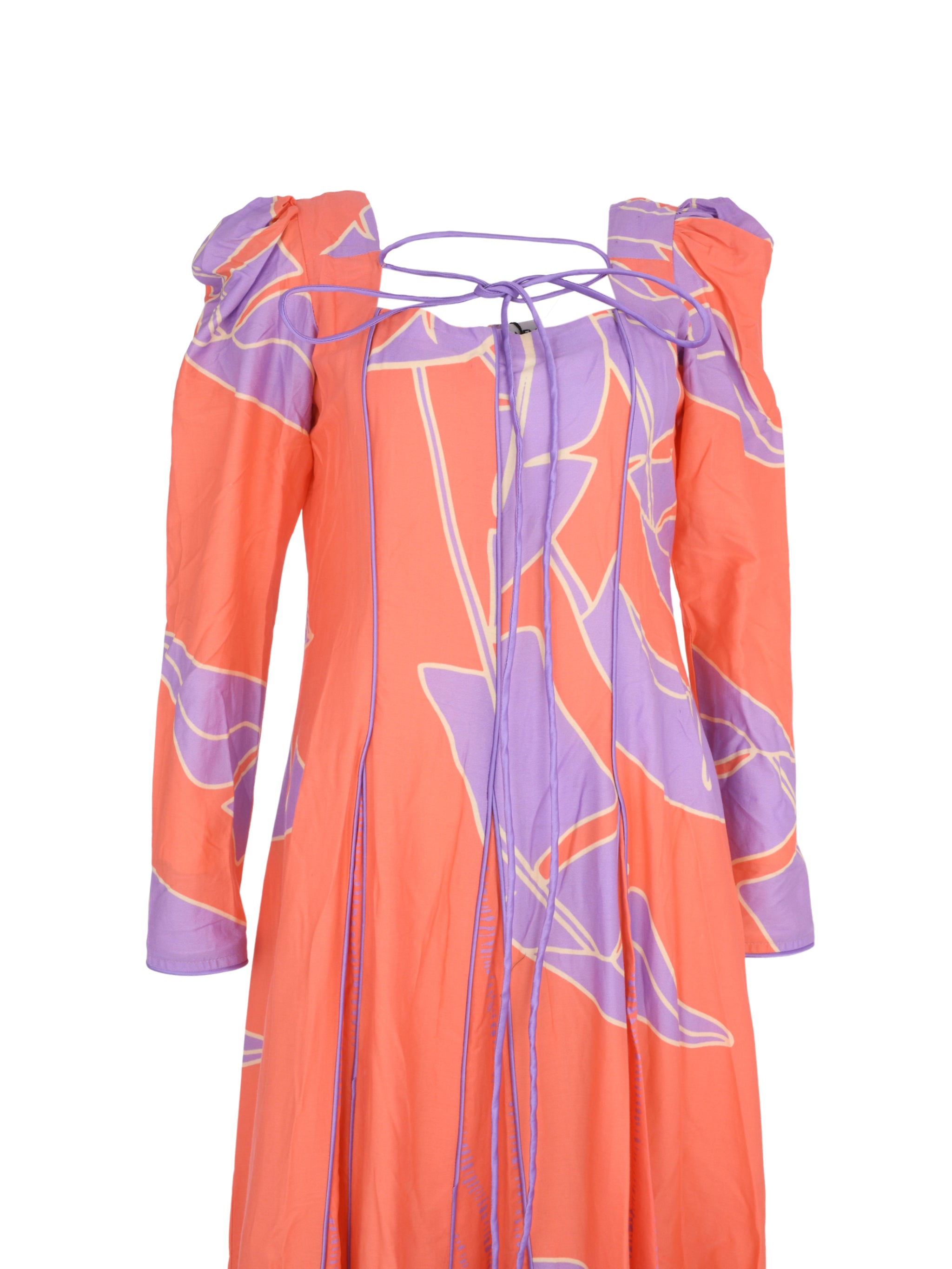 Memash dress orange purple