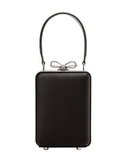 Black Satin Crystal Micro Bag