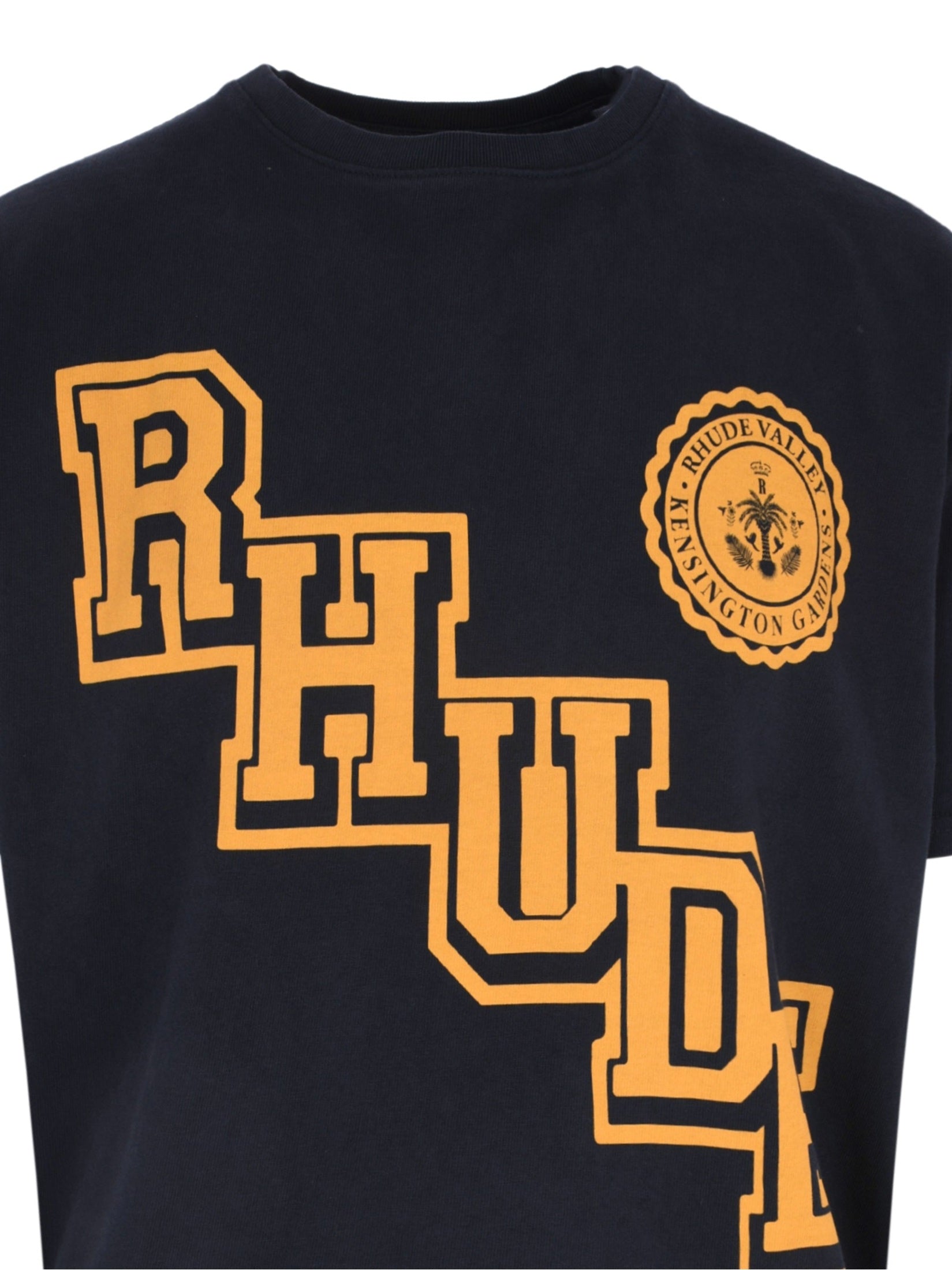 Rhude collegiate crest tee