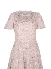 Floral waltz ankle gown