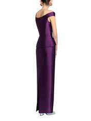 The Pieta Maxi Dress in Damson