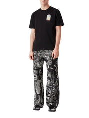 Black Tennis Landscape Short Sleeve T‑Shirt