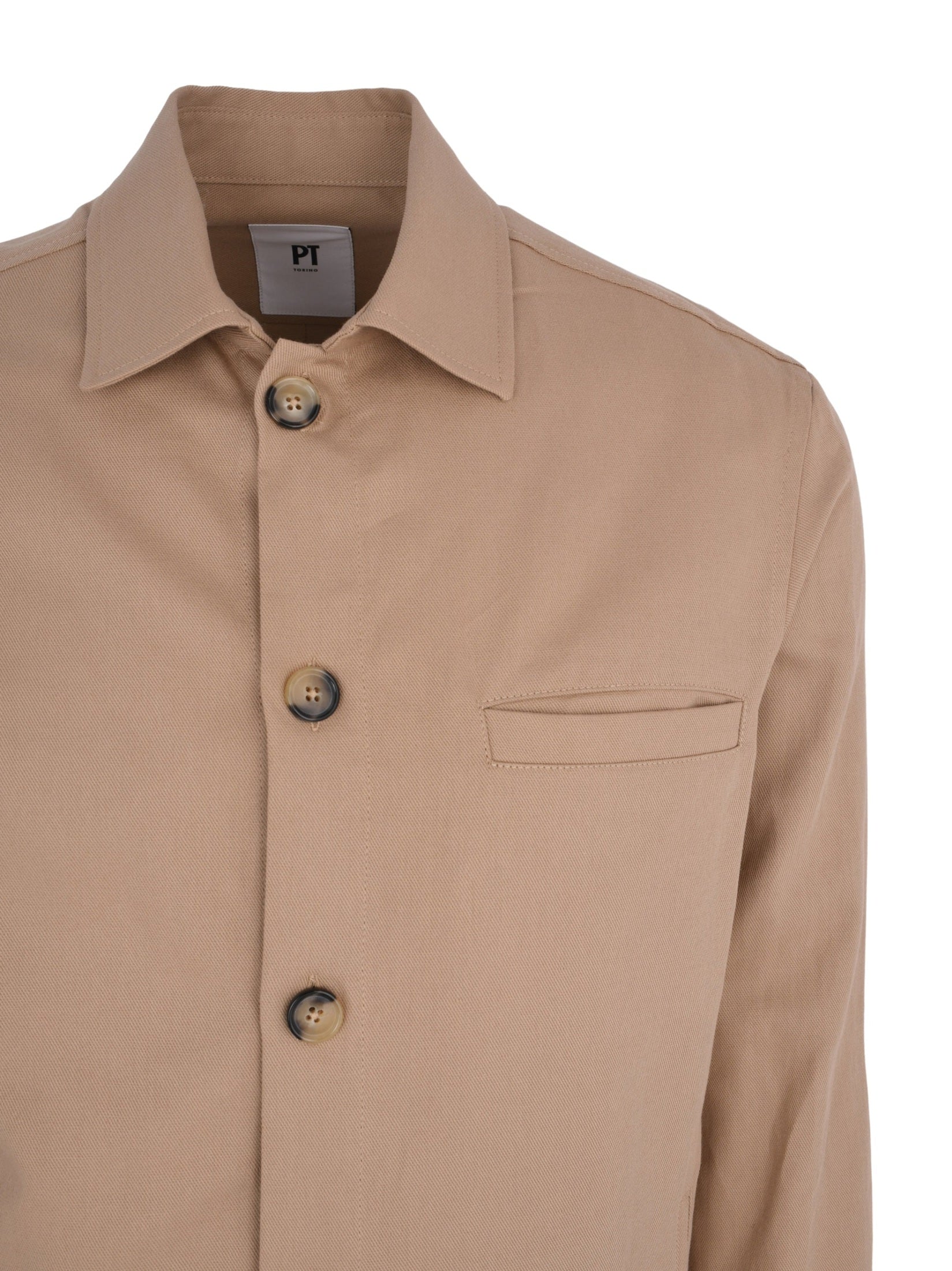 Jacket undecostructed shirt jacket shirt collar & wrist unlined regular fit