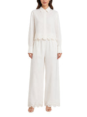 Ames embroidered linen shirt