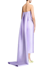 Kiki Strapless Midi Dress - Lavender
