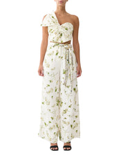 SCARF BELT WIDE LEG PANT