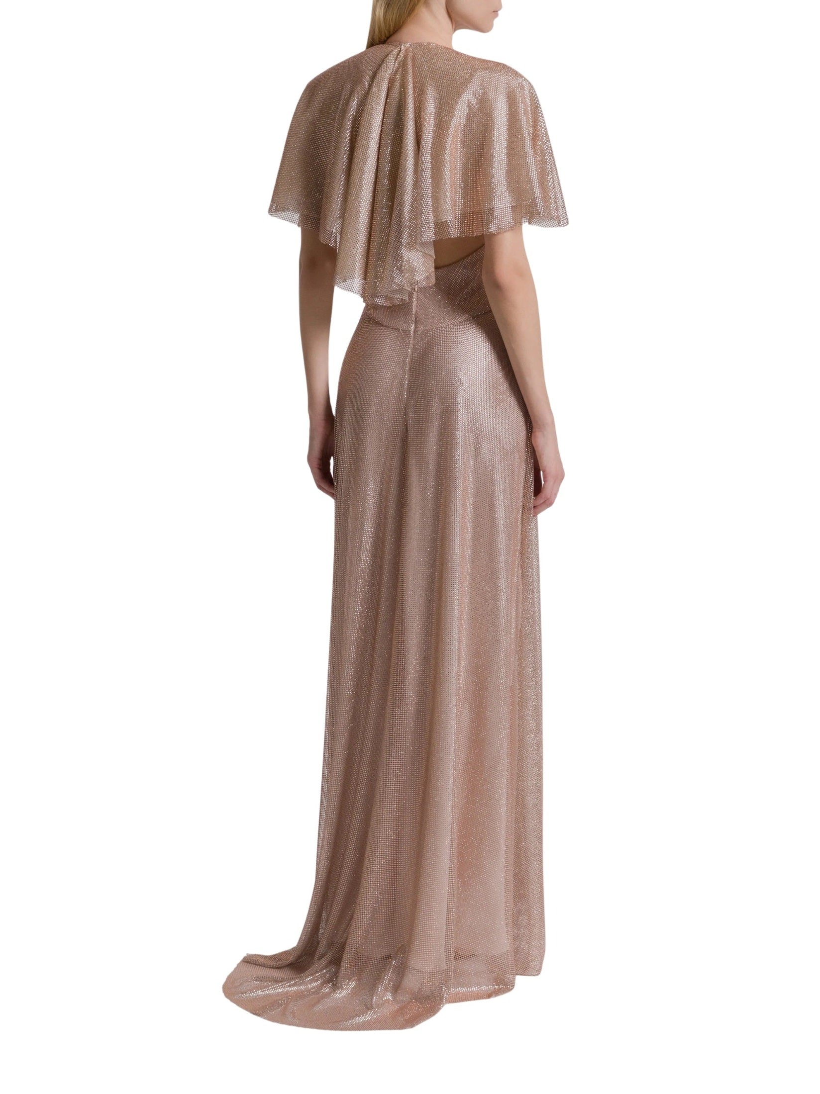 Flutter-Sleeve Maxi Dress