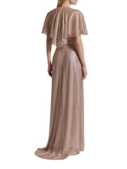 Flutter-Sleeve Maxi Dress