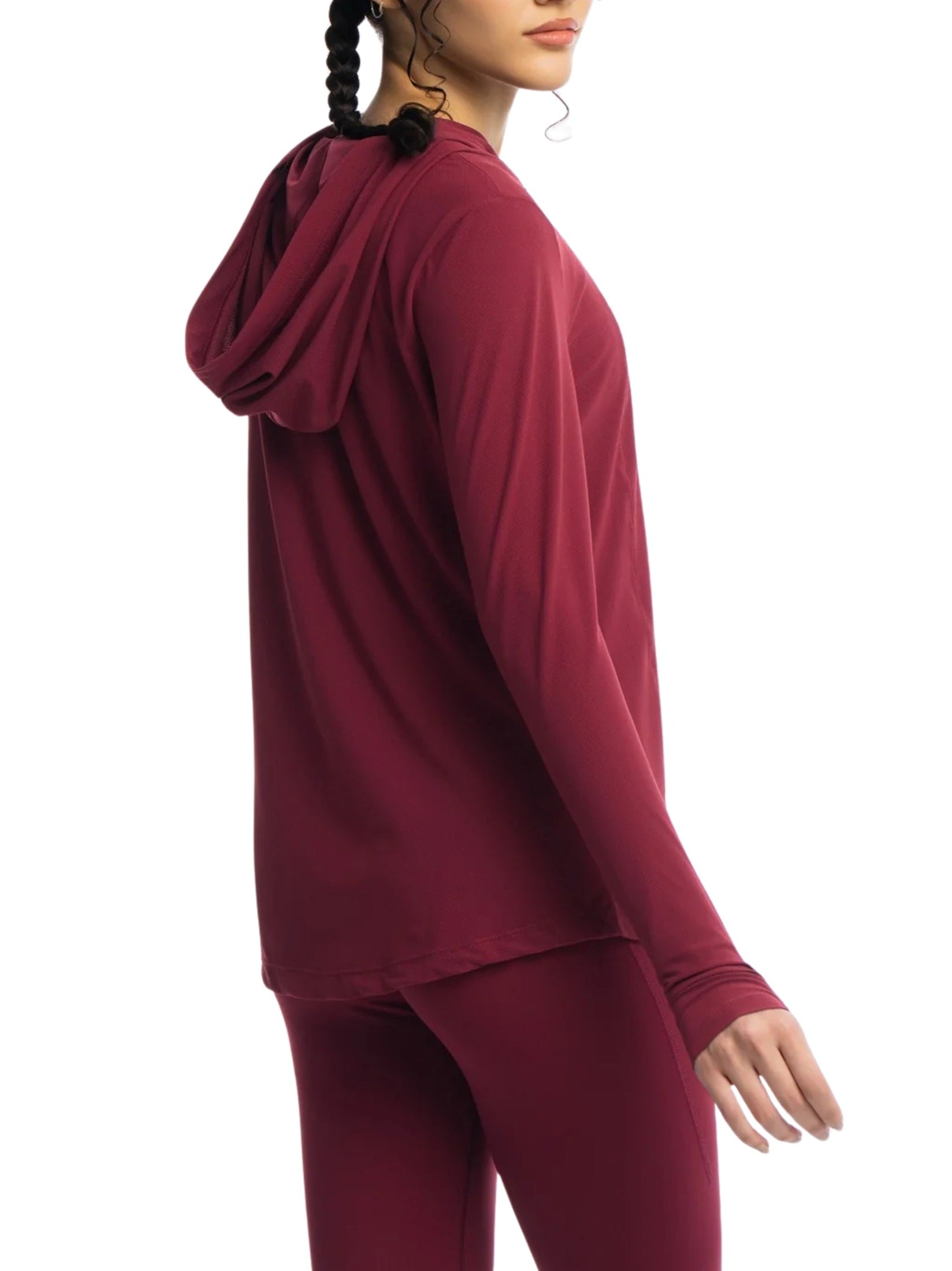 Active hooded top
