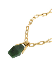 Portal necklace green jade
