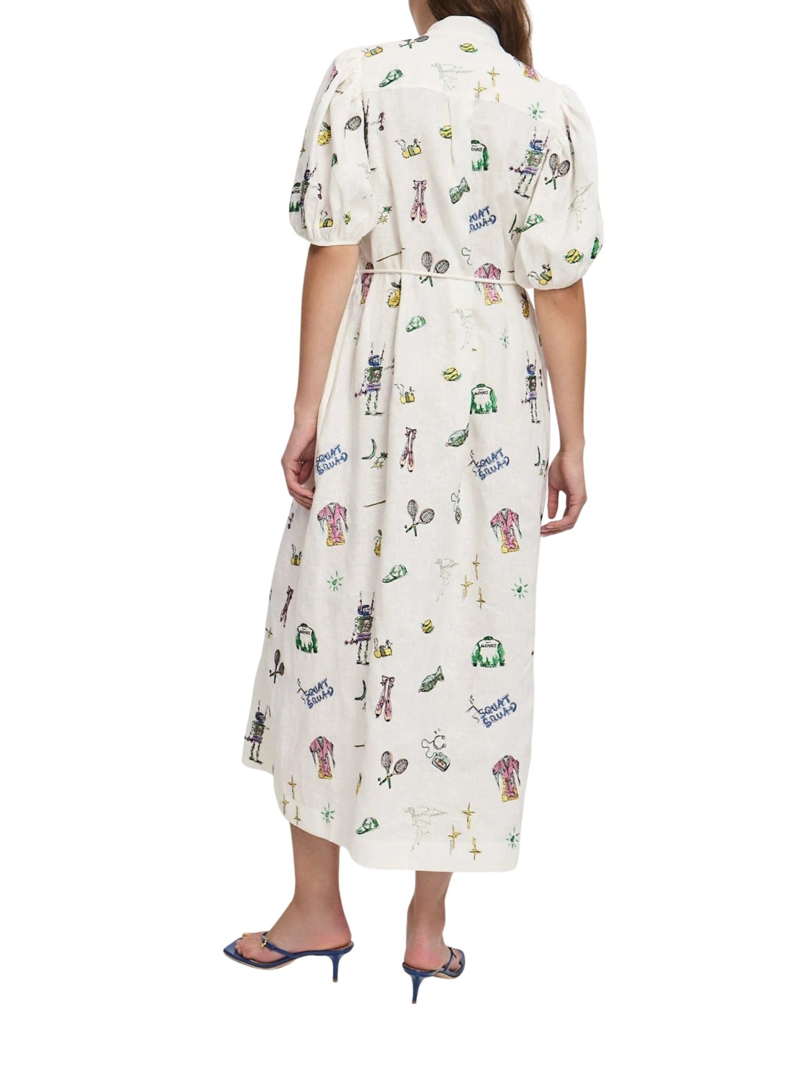Play embroidered shirt dress