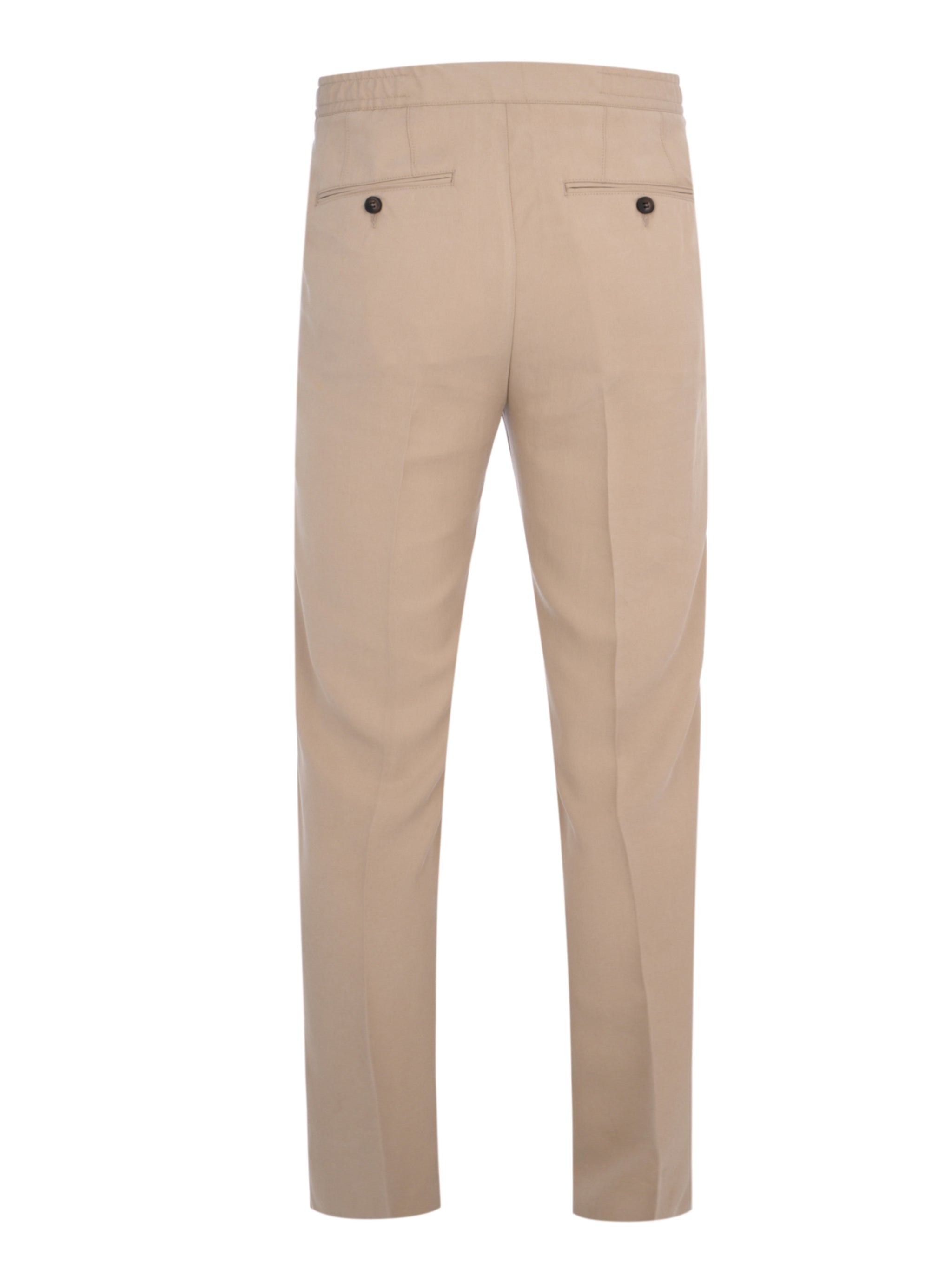Light brown chino trousers with drawstring