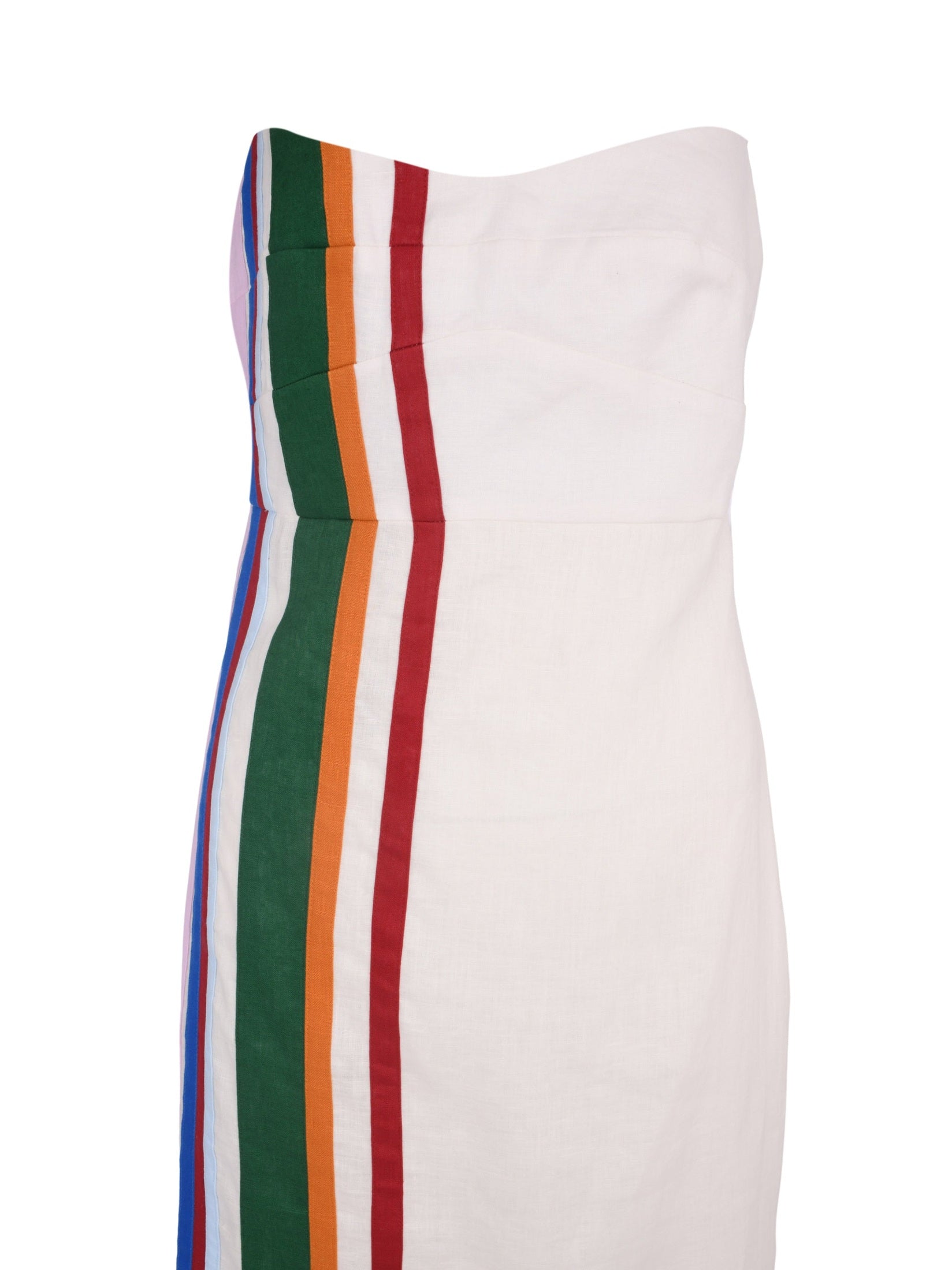 Fitted bodice long dress with relaxed skirt