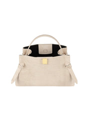 GYOZA COWHIDE LEATHER EMBOSSED LIZARD