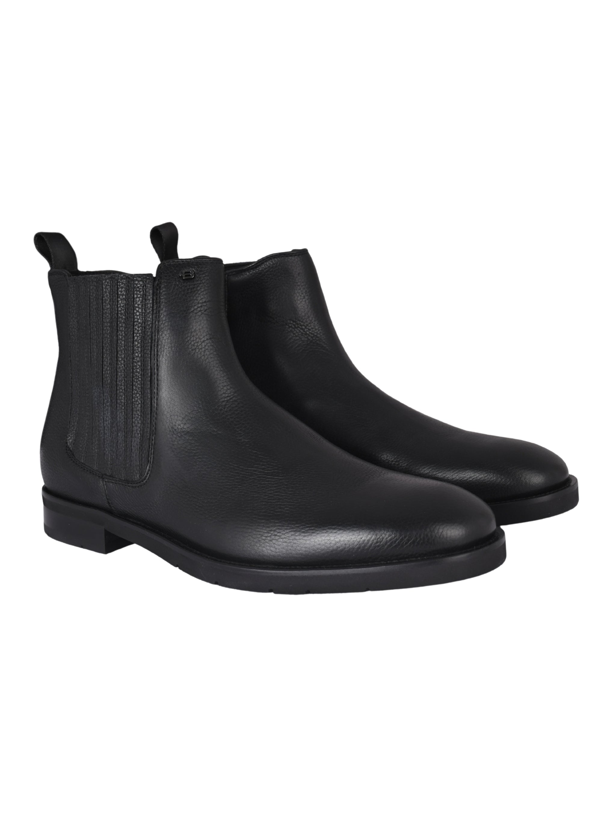 Ankle boot tumb.leat. black