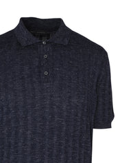 Cashemere silk hemp short sleeves polo