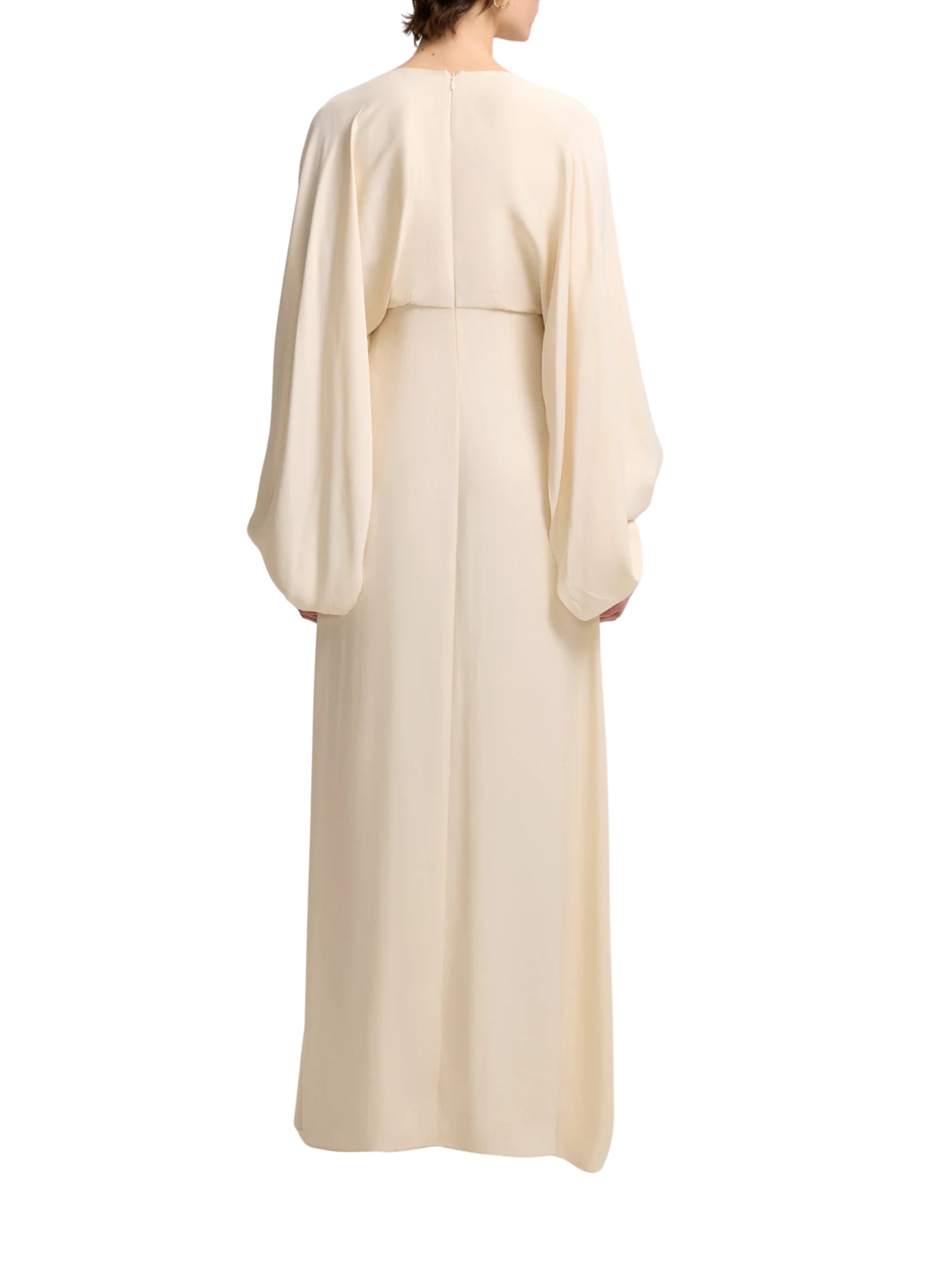 PEARL DETAILED LONG DRESS