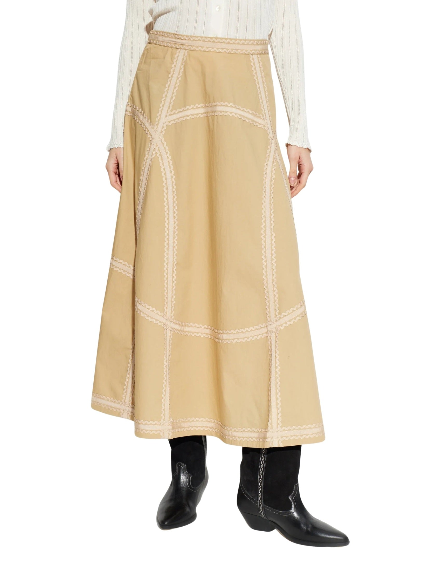 Norah a-line midi skirt