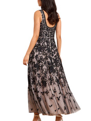 ROSA SCOOP NECK ANKLE GOWN