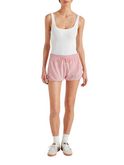 Towelling shorts cotton pink